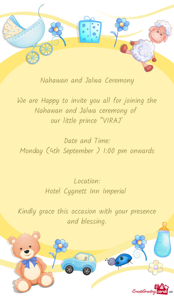 Nahawan and Jalwa Ceremony