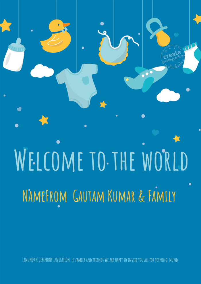 NameFrom Gautam Kumar & Family