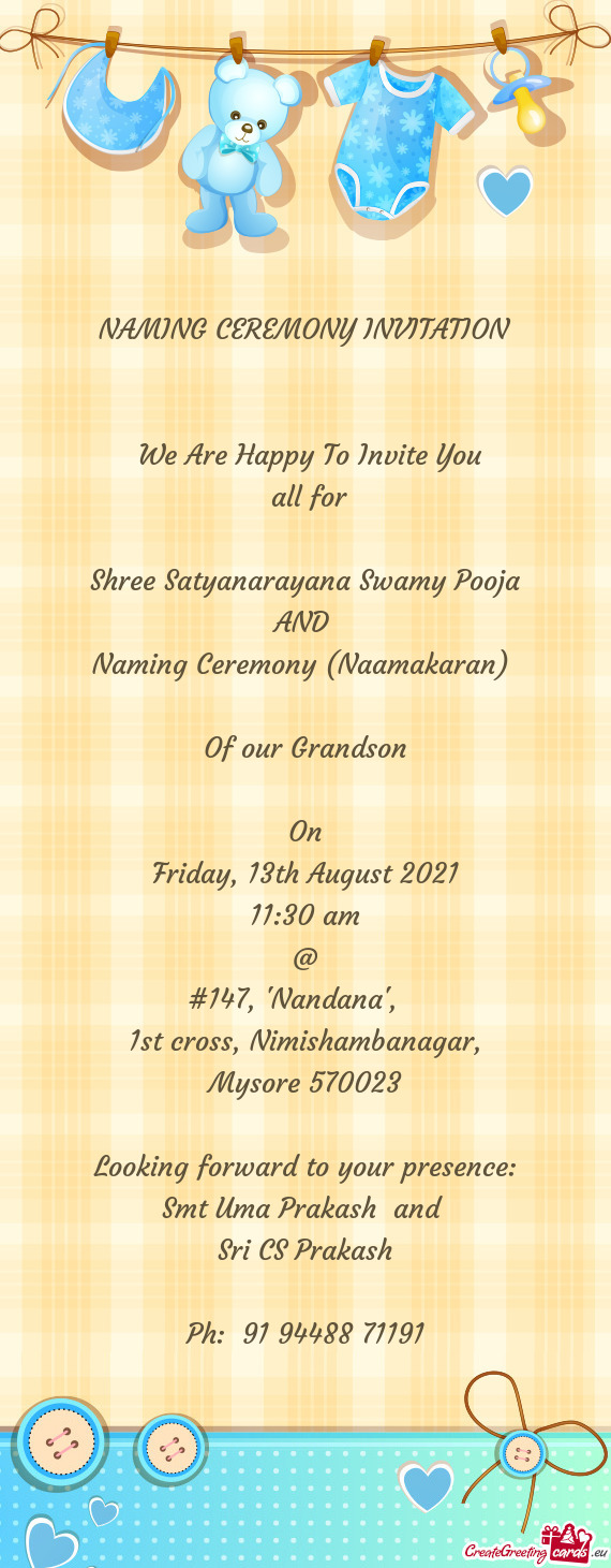 Naming Ceremony (Naamakaran)