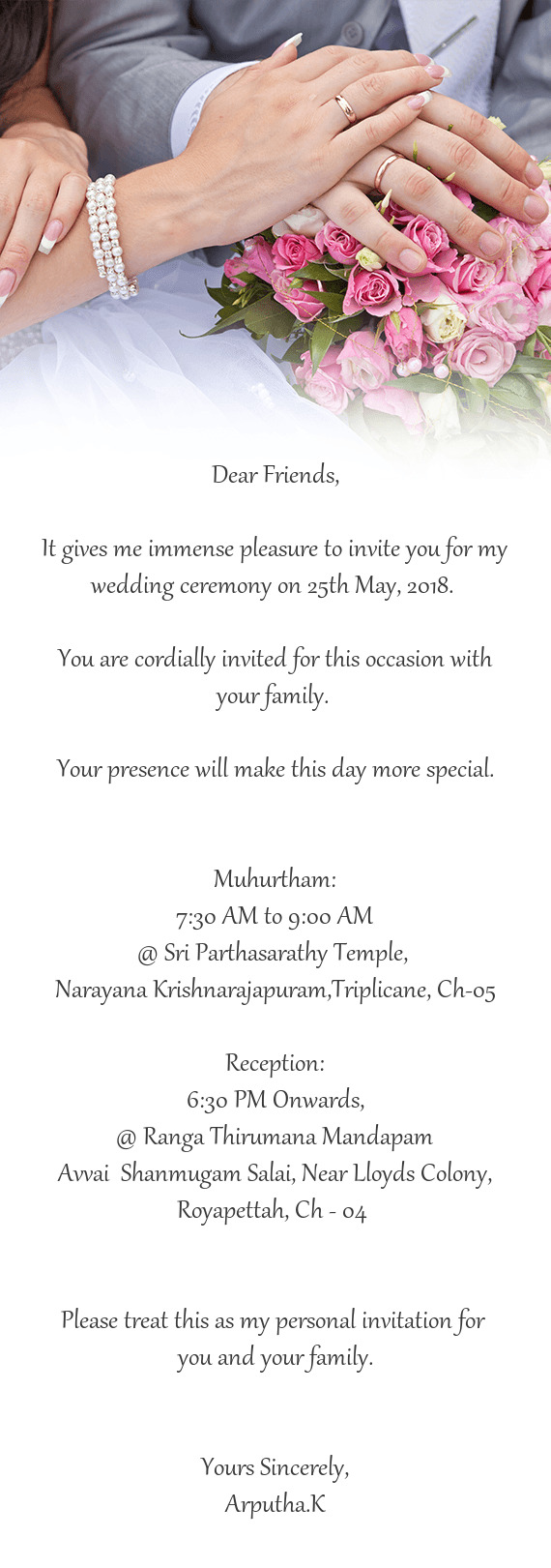 Narayana Krishnarajapuram,Triplicane, Ch-05