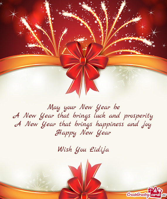 Nd joy Happy New Year Wish You Lidija