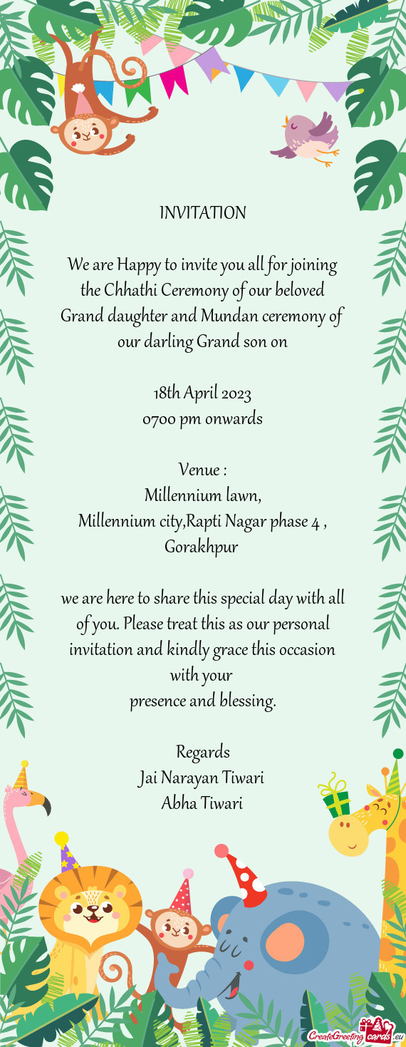 Ndan ceremony of our darling Grand son on