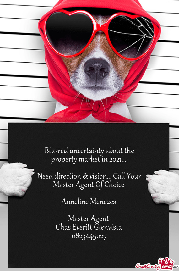 Need direction & vision... Call Your Master Agent Of Choice