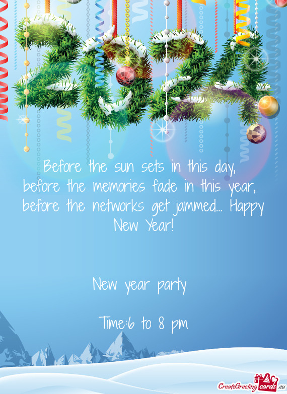 New year party