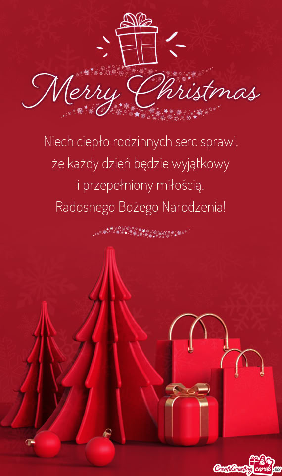 Niech ciepło rodzinnych serc sprawi