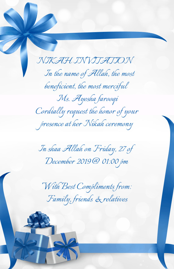 NIKAH INVITATION
