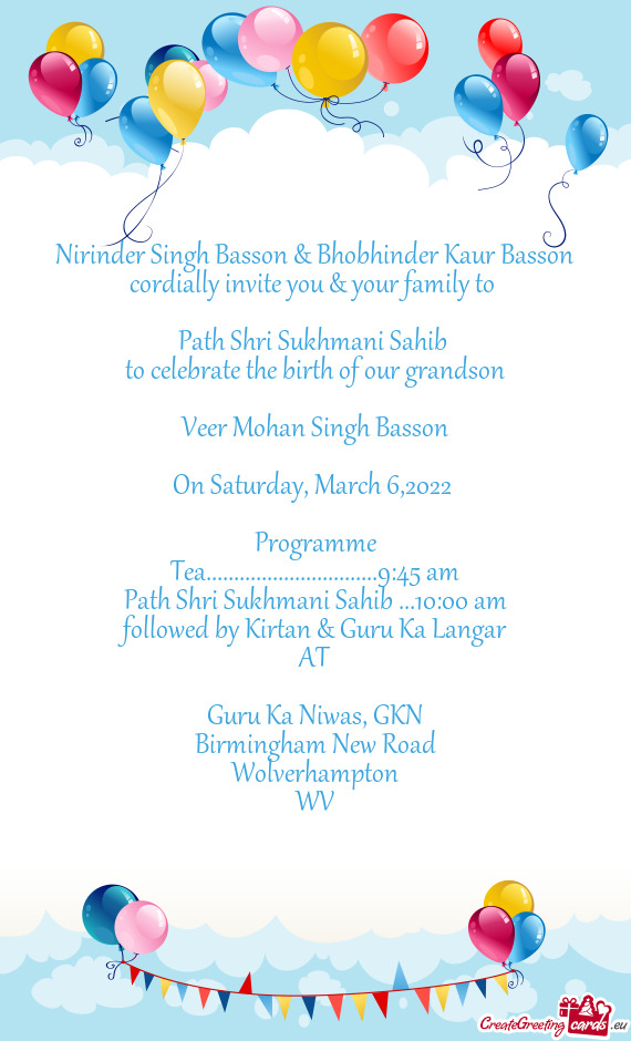 Nirinder Singh Basson & Bhobhinder Kaur Basson