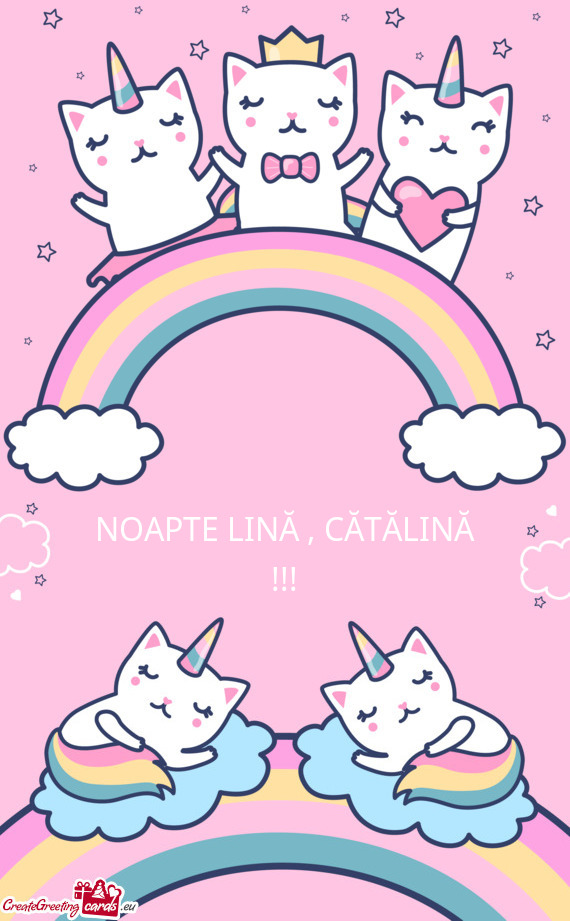 NOAPTE LINĂ , CĂTĂLINĂ !!!