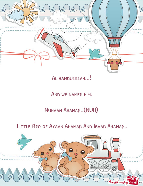 Nuhaan Ahamad..(NUH)