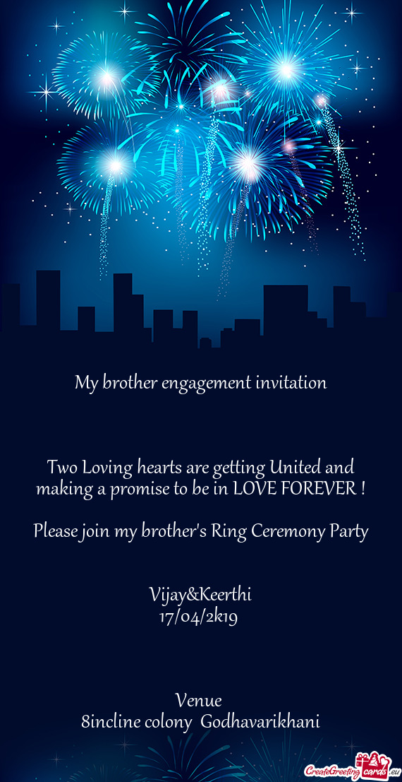 O be in LOVE FOREVER !
 
 Please join my brother