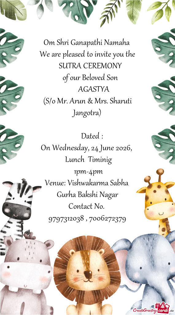 Om Shri Ganapathi Namaha