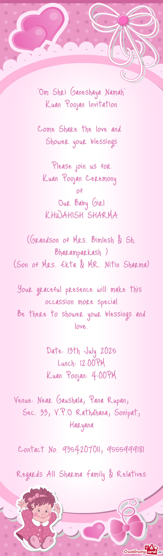 "Om Shri Ganeshaya Namah"