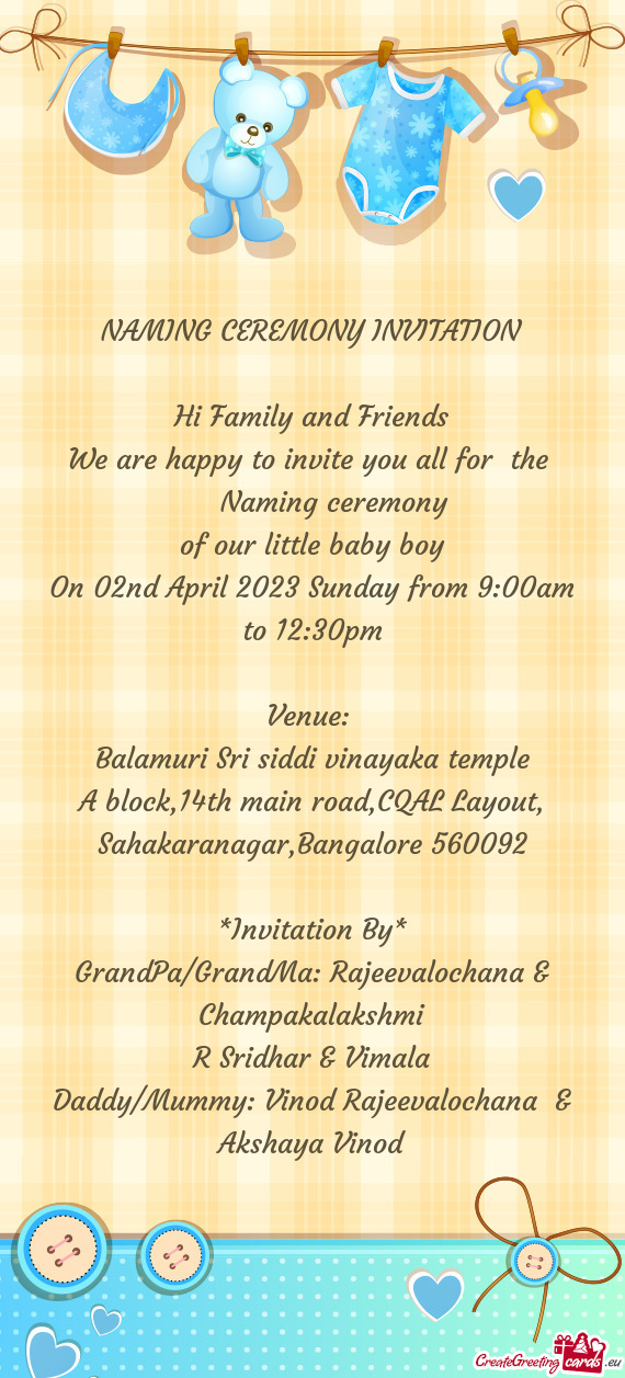 On 02nd April 2023 Sunday from 9:00am to 12:30pm