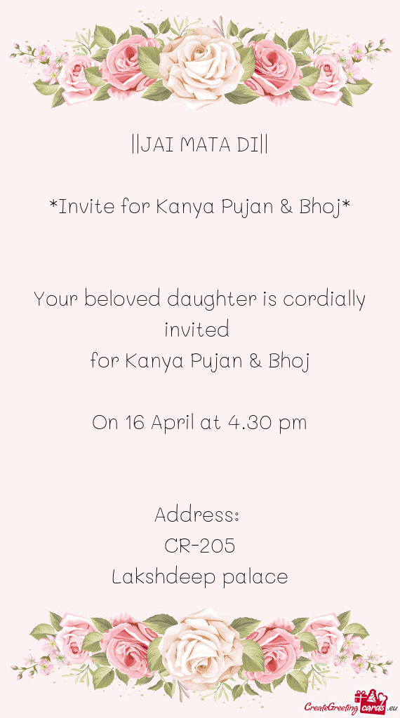 On 16 April at 4.30 pm