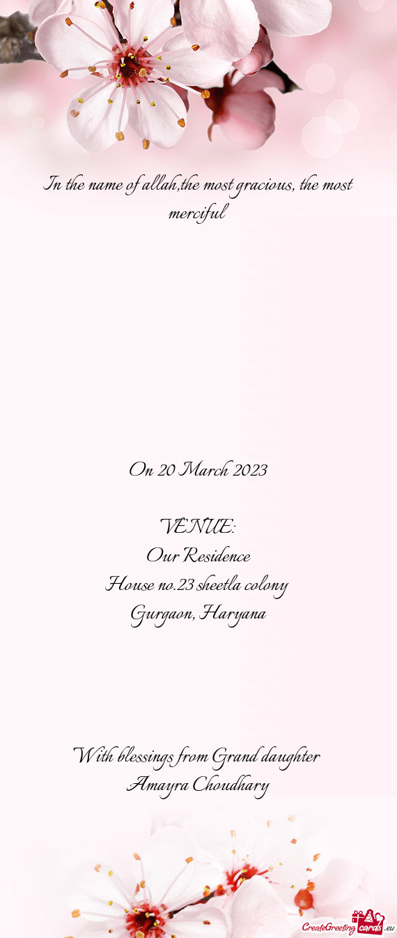 On 20 March 2023