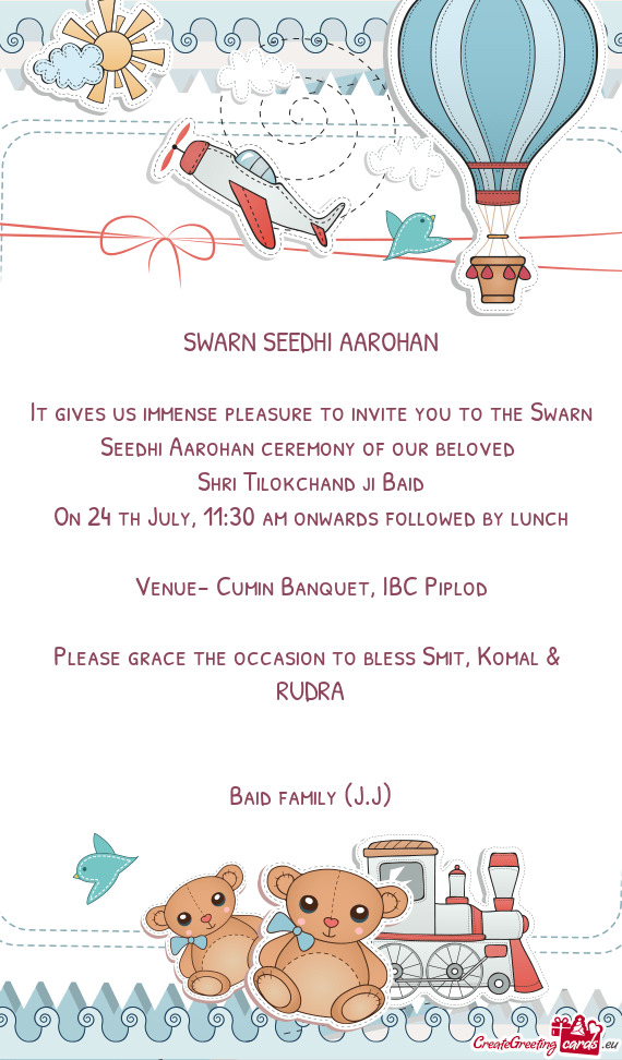 On 24 th July, 11:30 am onwards followed by lunch