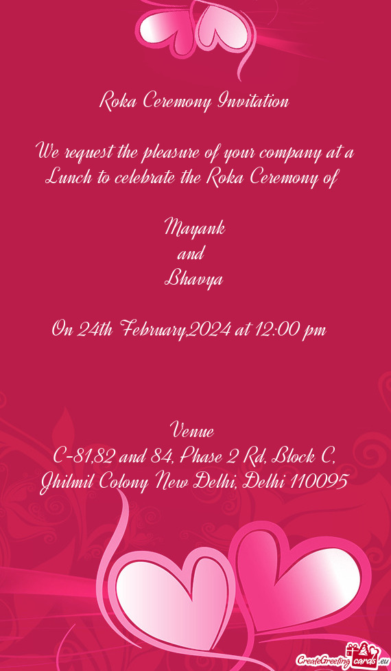 On 24th February,2024 at 12:00 pm