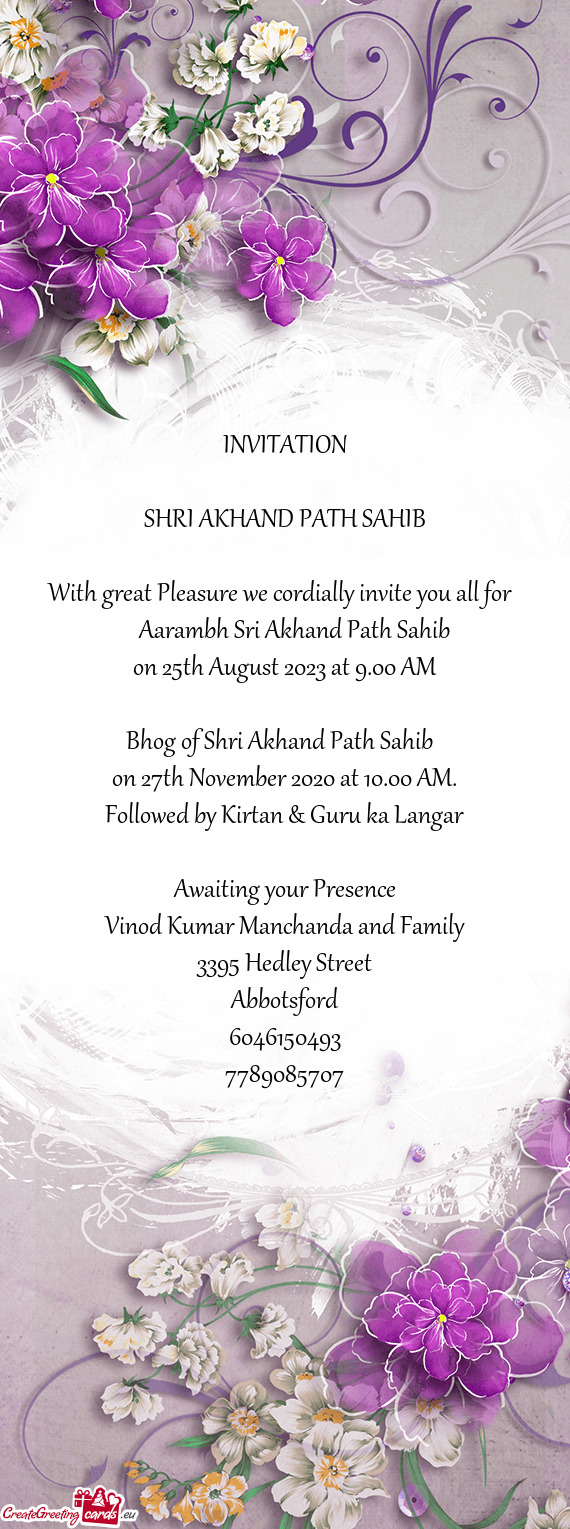 On 25th August 2023 at 9.00 AM