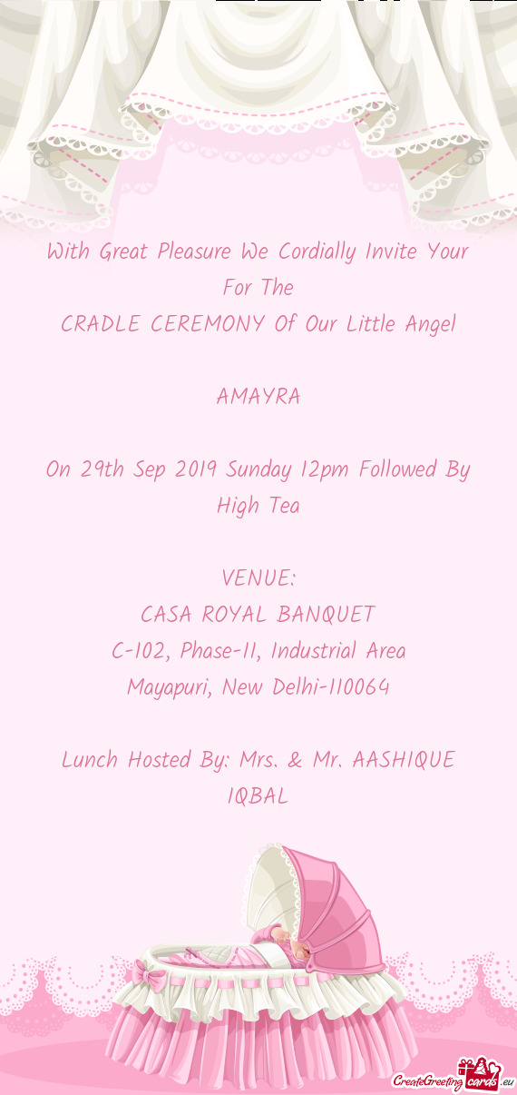 On 29th Sep 2019 Sunday 12pm Followed By