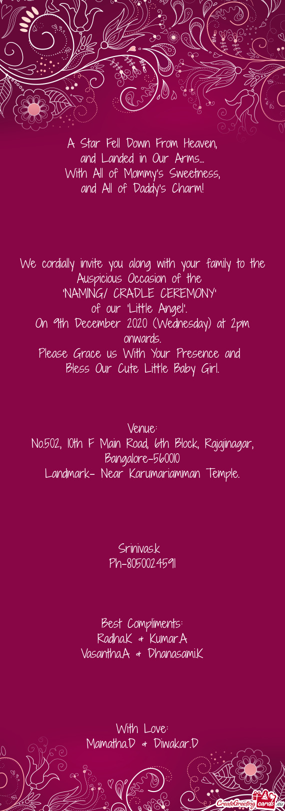On 9th December 2020 (Wednesday) at 2pm onwards