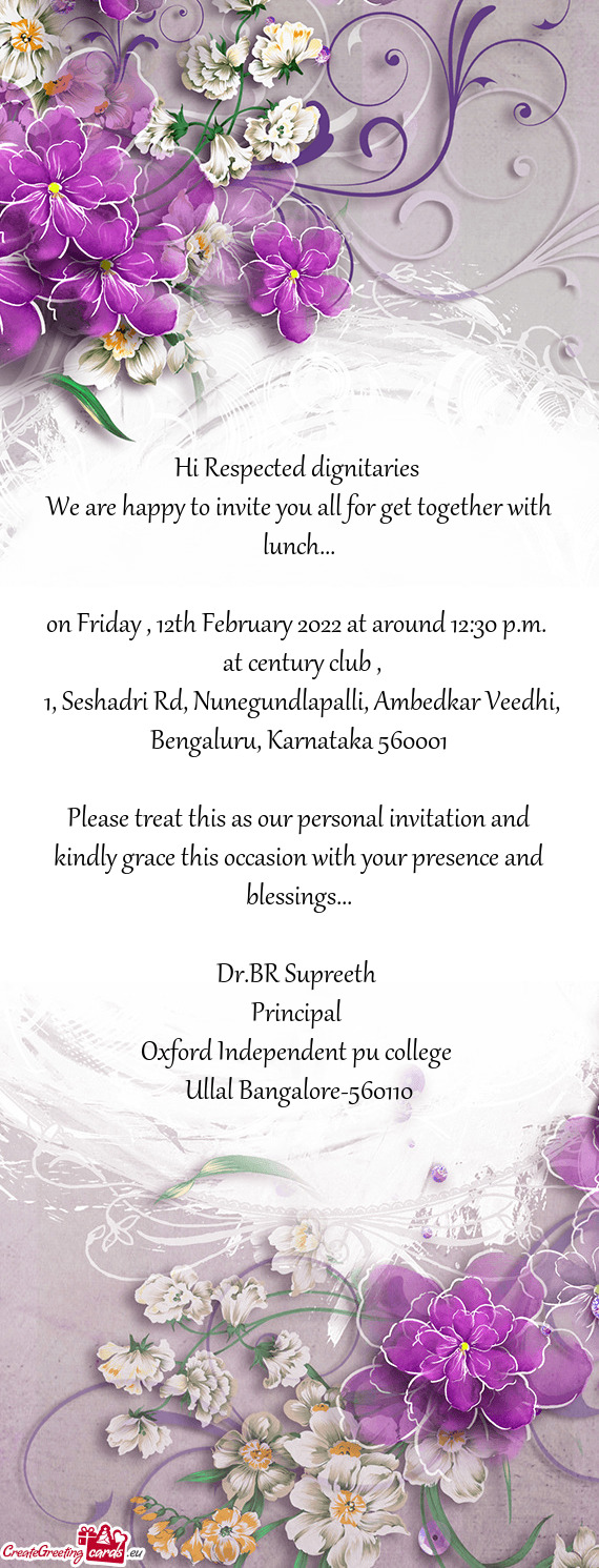 On Friday , 12th February 2022 at around 12:30 p.m