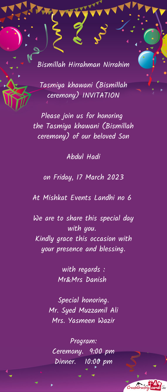 On Friday, 17 March 2023