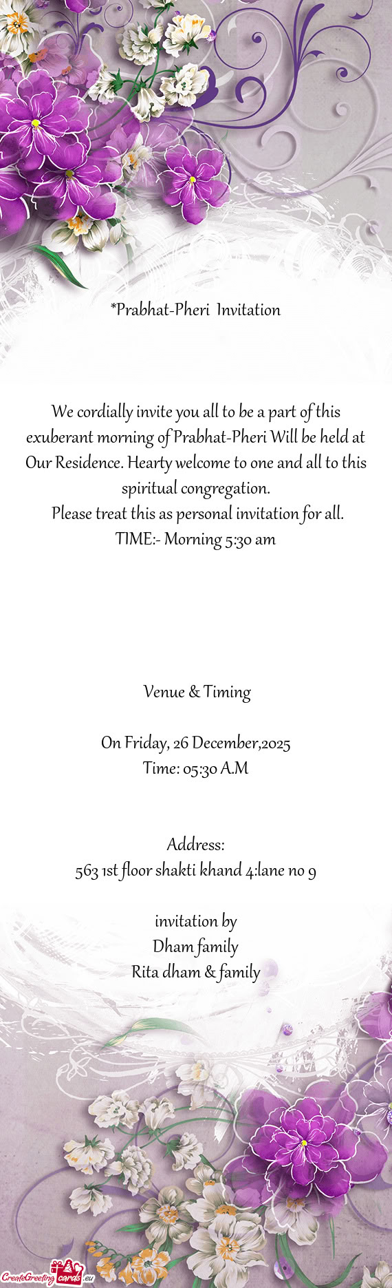 On Friday, 26 December,2025