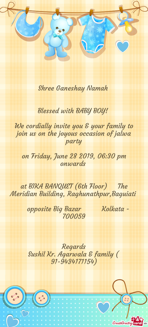 On Friday, June 28 2019, 06:30 pm onwards