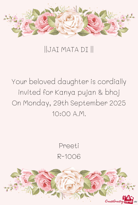 On Monday, 29th September 2025