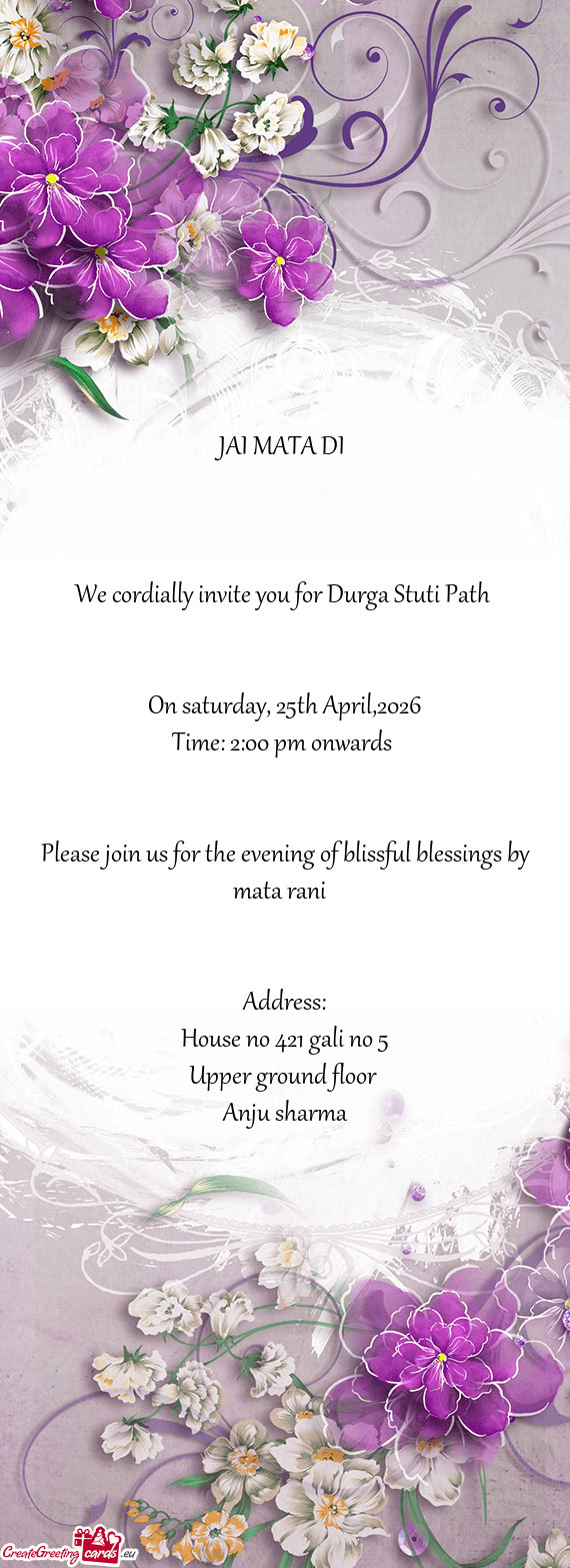 On saturday, 25th April,2026