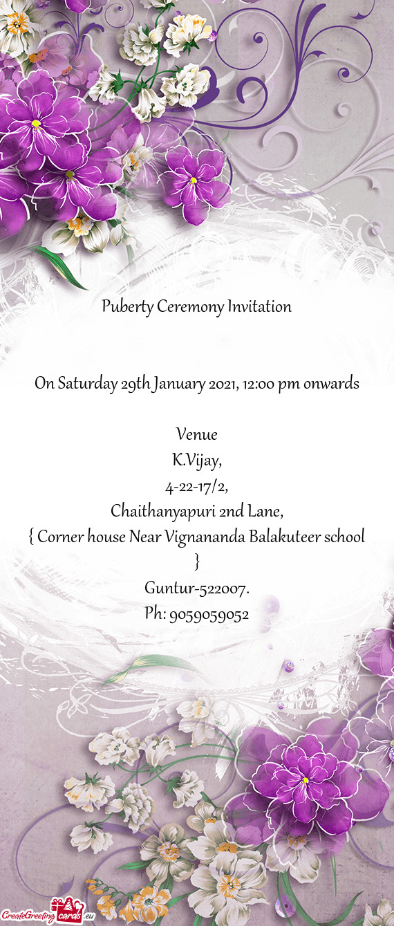 On Saturday 29th January 2021, 12:00 pm onwards
