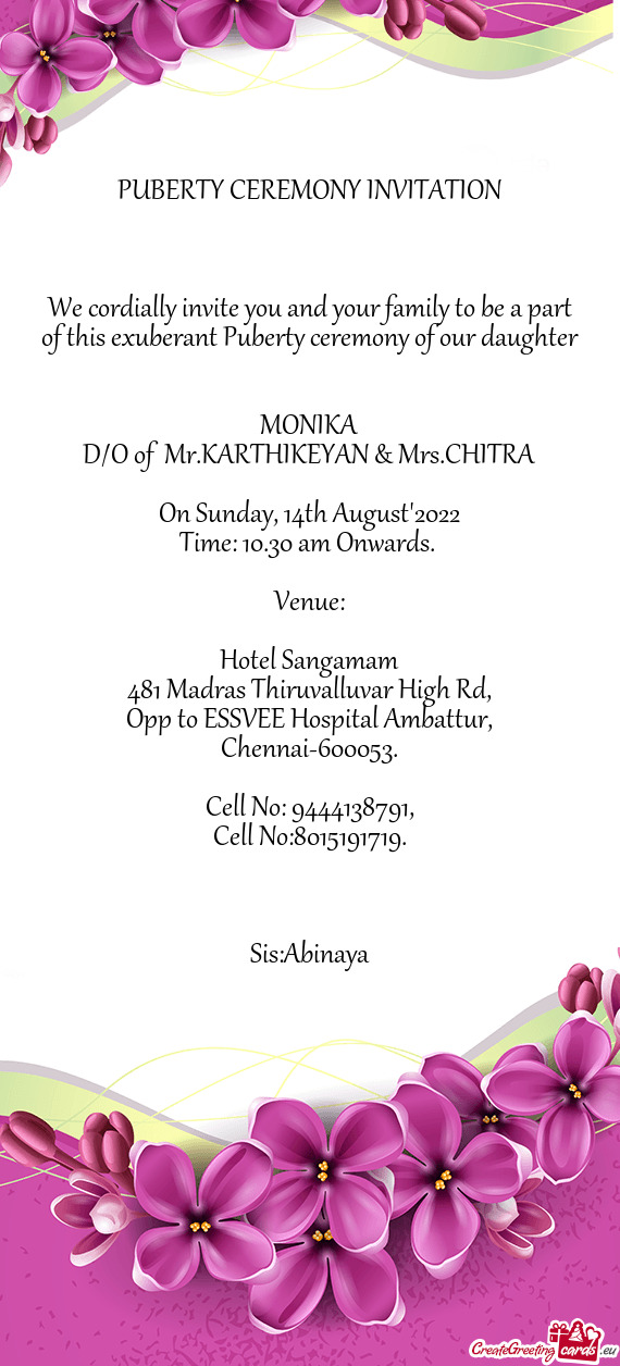 On Sunday, 14th August