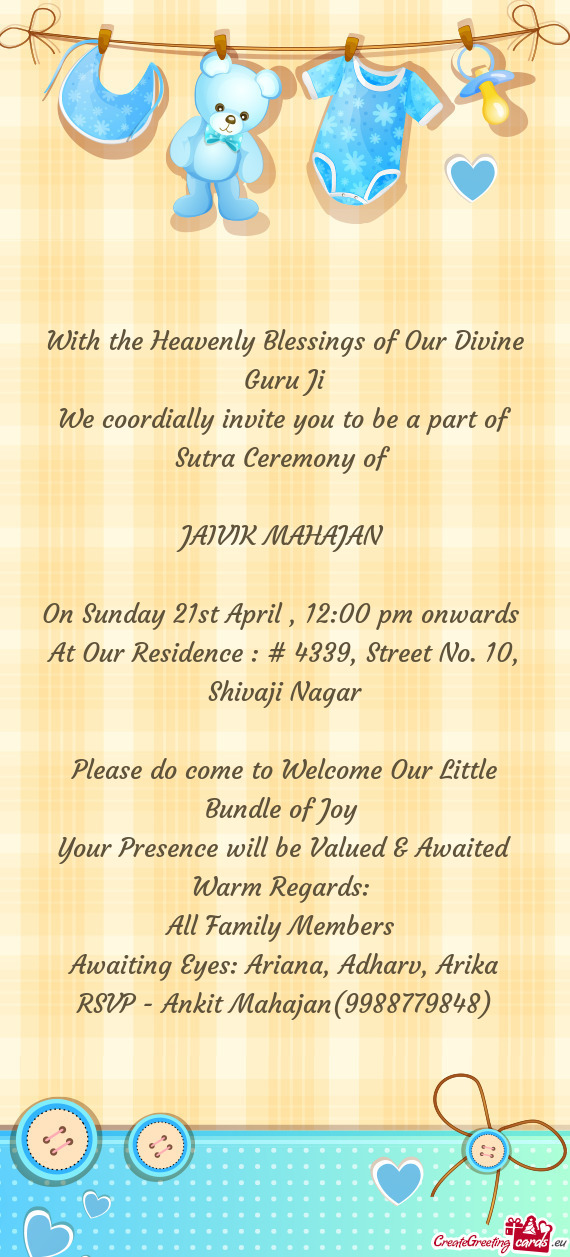 On Sunday 21st April , 12:00 pm onwards