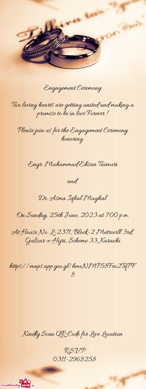 On Sunday, 25th June, 2023 at 7:00 p.m