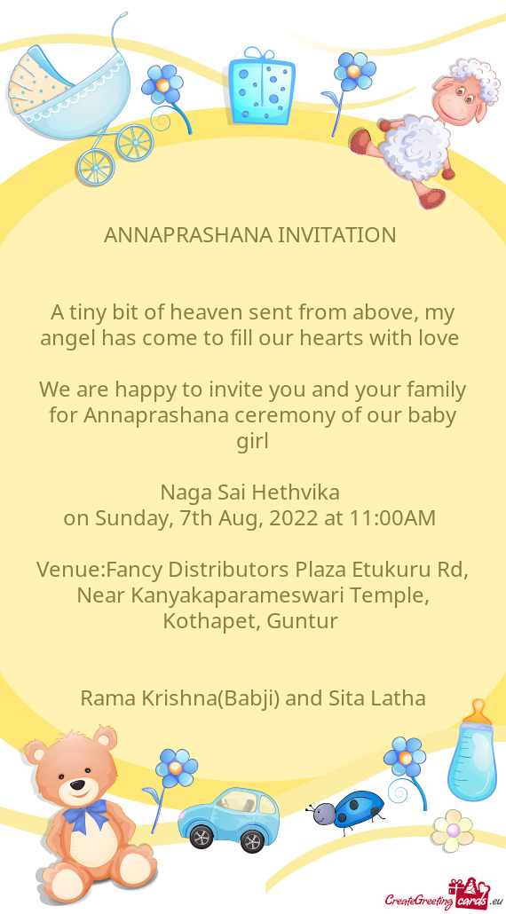 On Sunday, 7th Aug, 2022 at 11:00AM