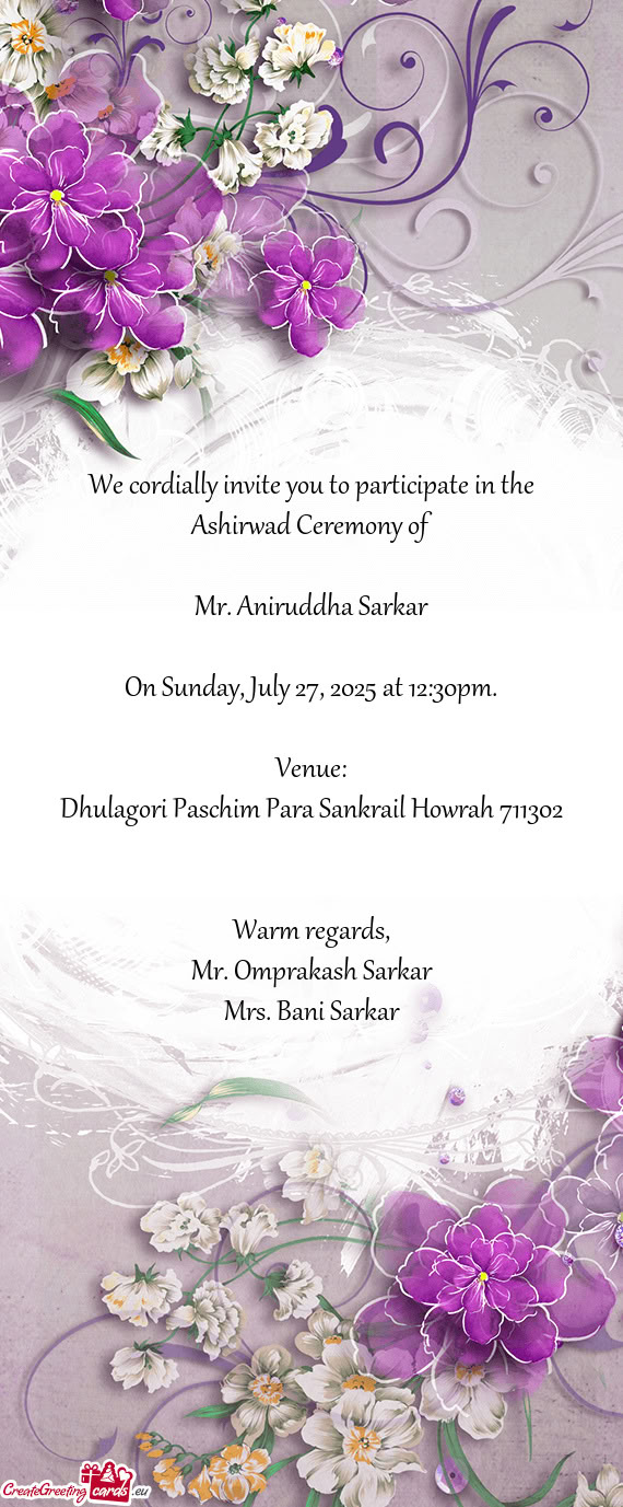 On Sunday, July 27, 2025 at 12:30pm