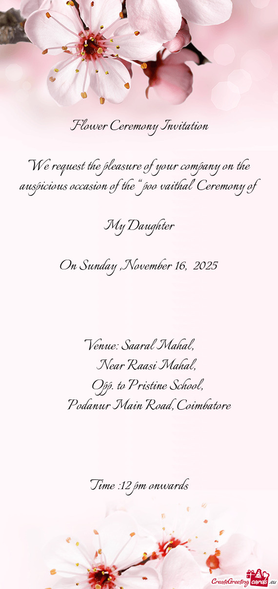 On Sunday ,November 16, 2025