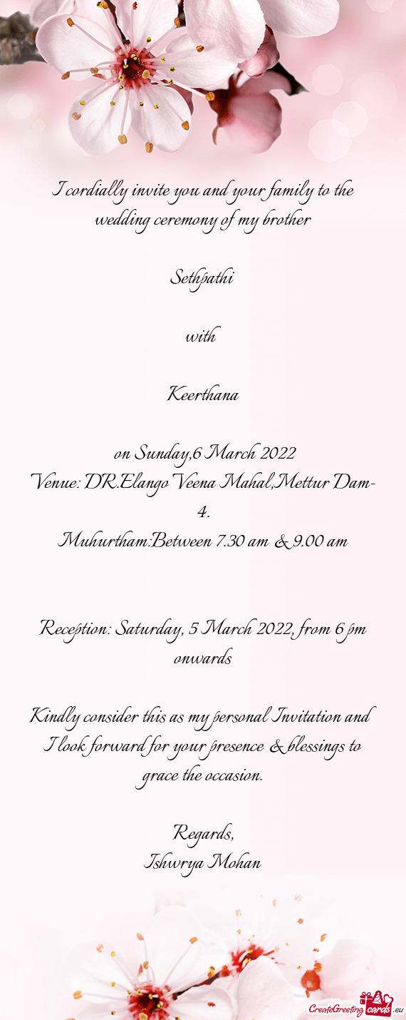 On Sunday,6 March 2022