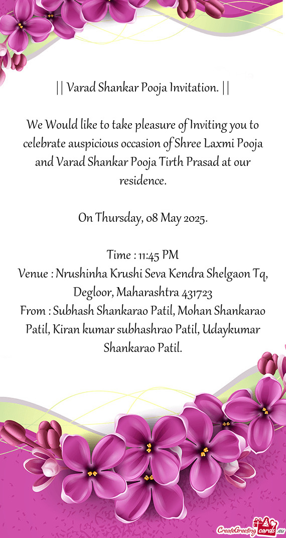 On Thursday, 08 May 2025