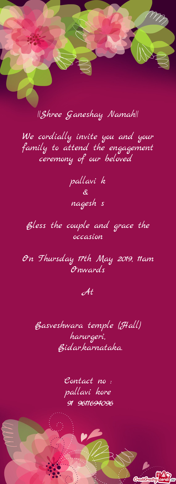 On Thursday 17th May 2019, 11am Onwards