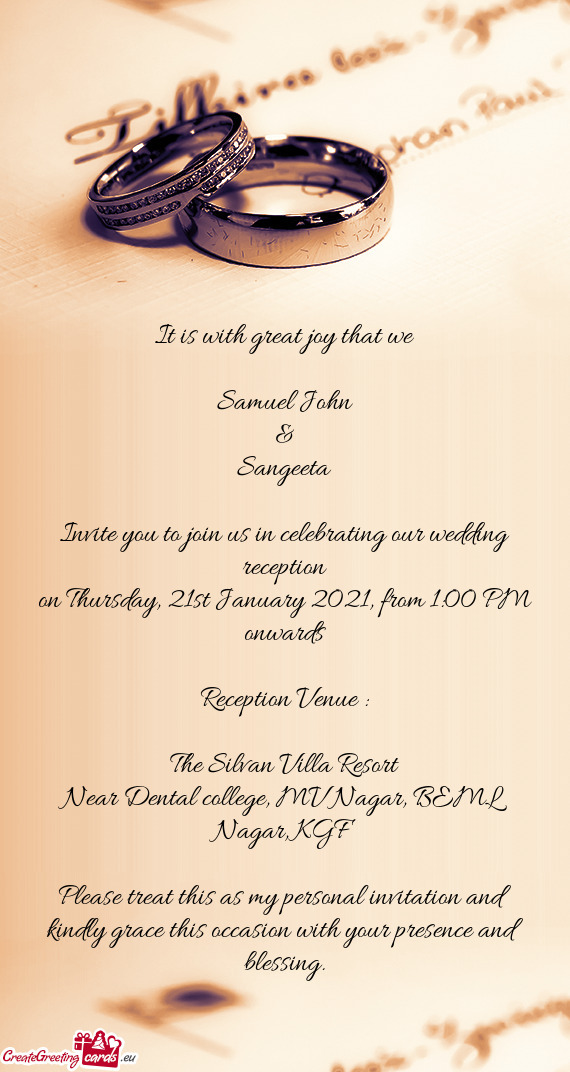 On Thursday, 21st January 2021, from 1:00 PM onwards