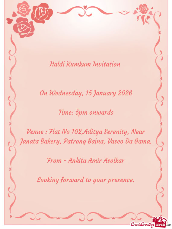 On Wednesday, 15 January 2026