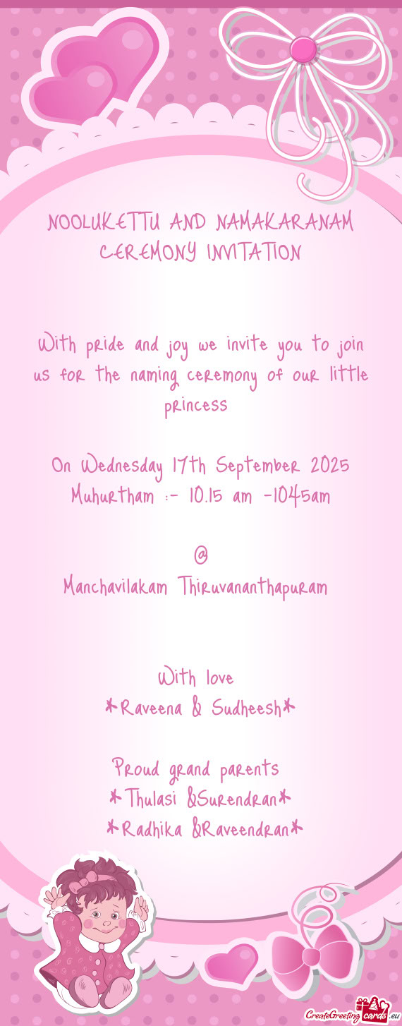 On Wednesday 17th September 2025