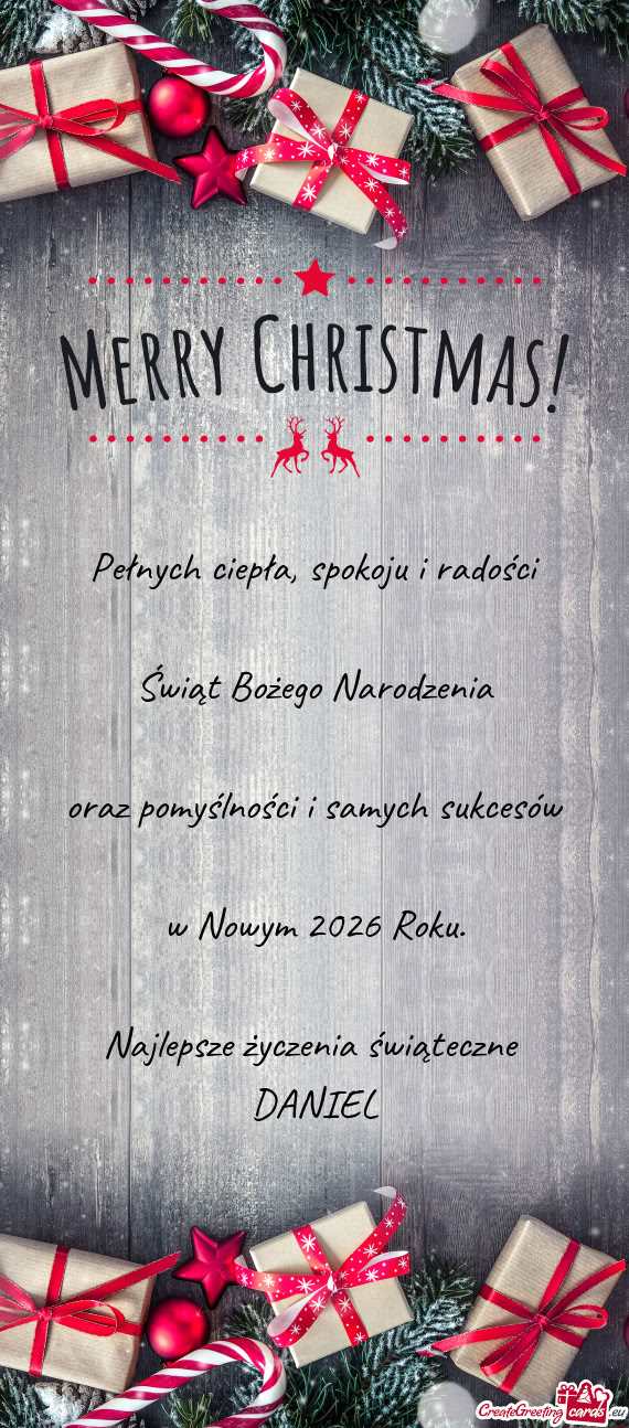 Oraz pomyślności i samych sukcesów