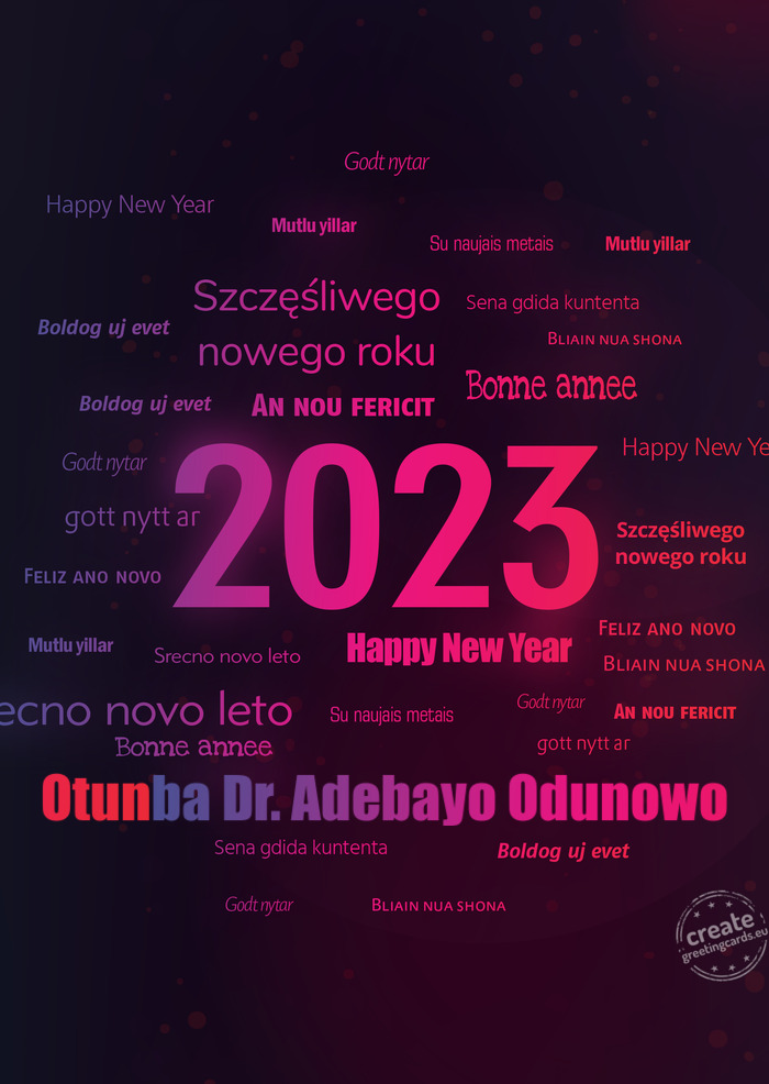 Otunba Dr. Adebayo Odunowo