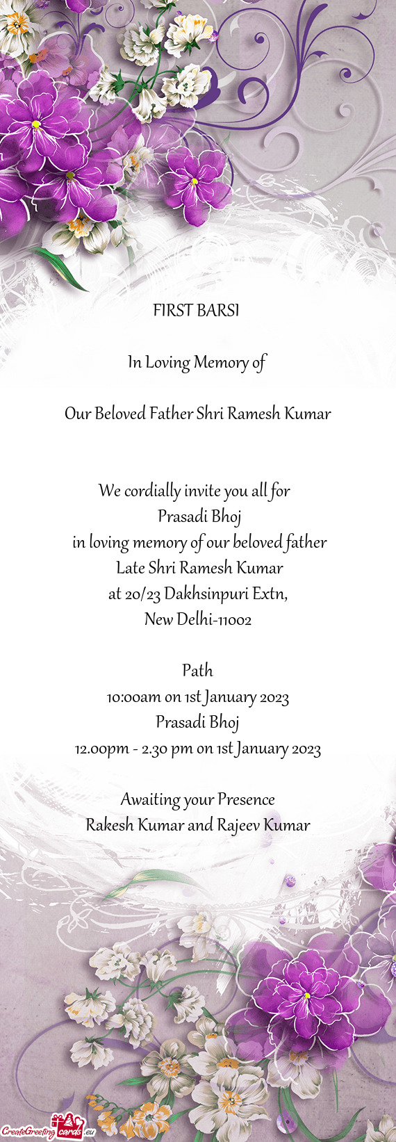 Our Beloved Father Shri Ramesh Kumar