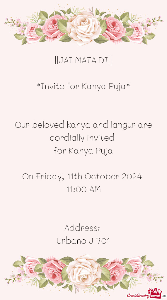 Our beloved kanya and langur are cordially invited