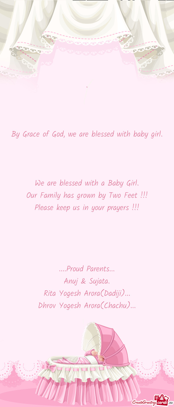 Our Family has grown by Two Feet !!! Please keep us in your prayers
