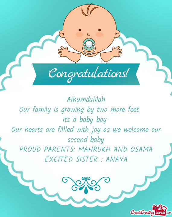 Our family is growing by two more feet ❤️