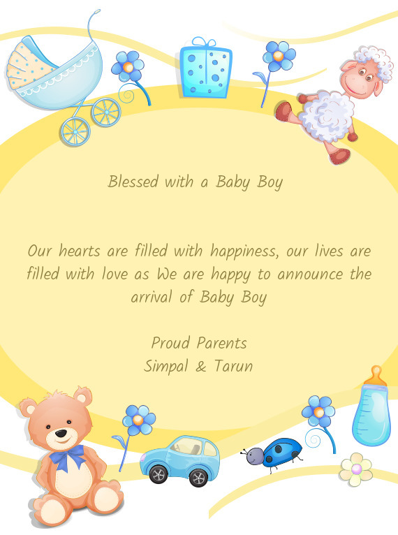Our hearts are filled with happiness, our lives are filled with love as We are happy to announce the